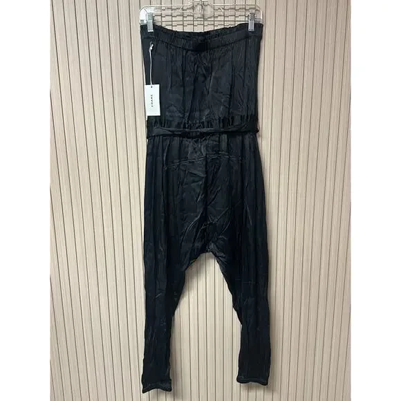 FRAME Harem Jumpsuit in Noir Black Women’s Size M - Picture 2 of 11
